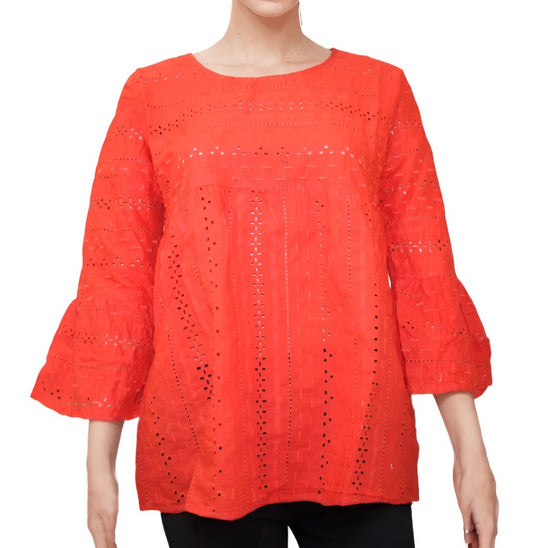 COLOUR RED WOMEN TOP
