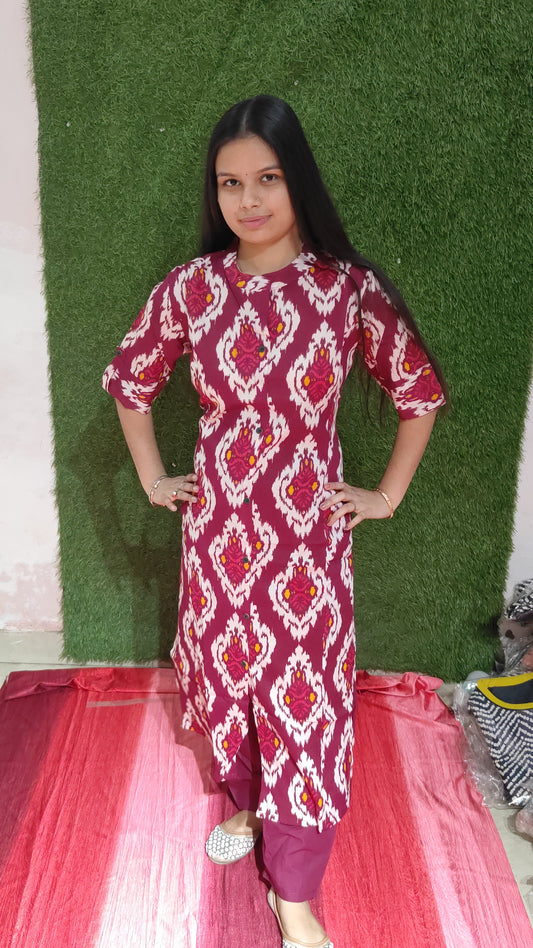 Shop Beautiful Cotton Kurti with Pant Online for Daily Ethnic Style