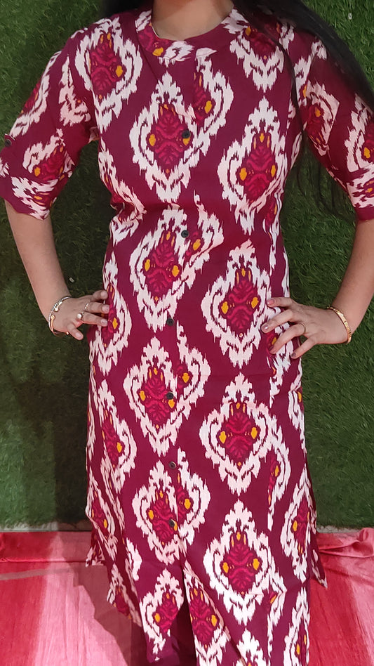 Shop Beautiful Cotton Kurti with Pant Online for Daily Ethnic Style