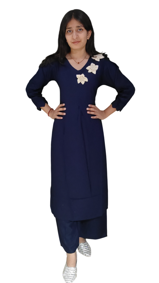 Comfortable & Stylish Women Cotton Kurta Pant Set for Daily Elegance