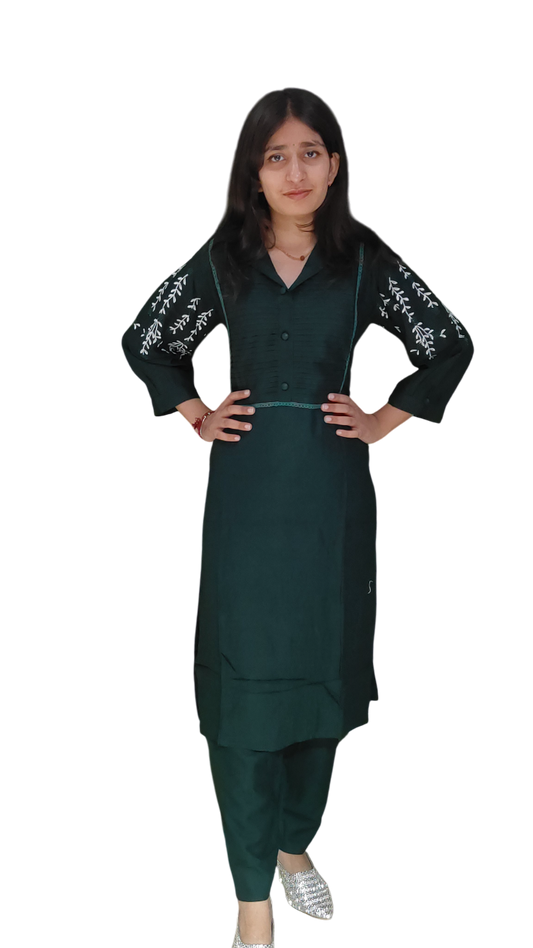 Elegant Women Kurta Pant Set for Effortless Ethnic Fashion