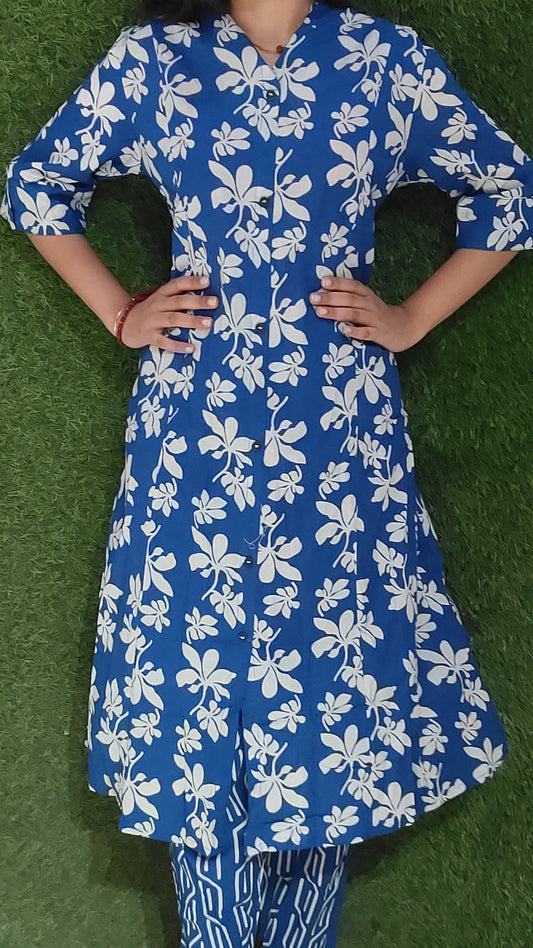 Trendy Woman Printed Kurta Pant Set for Effortless Everyday Fashion