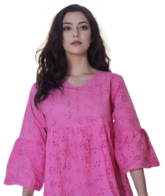 COLOUR PINK WOMEN TOP